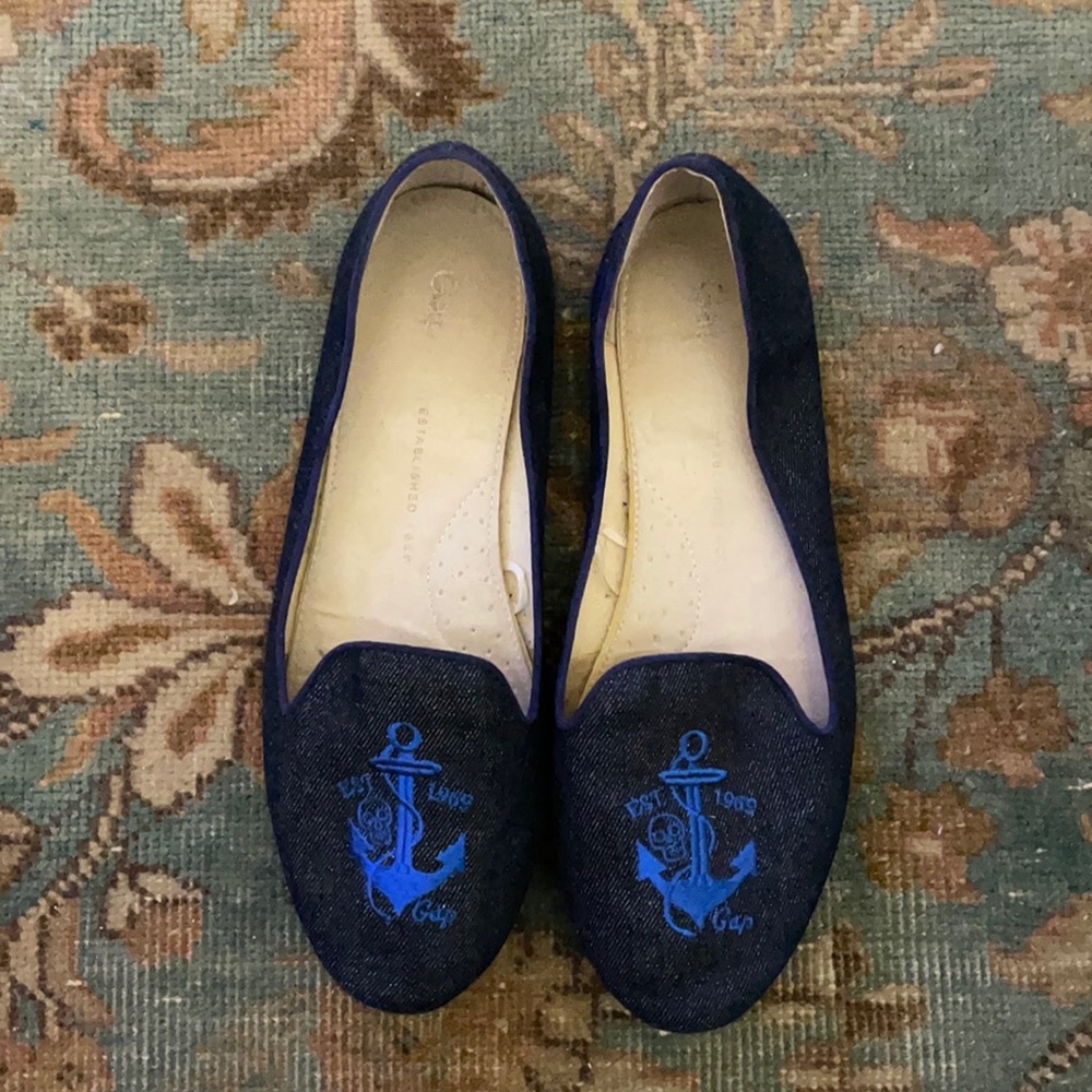 Gap denim flats, size 8